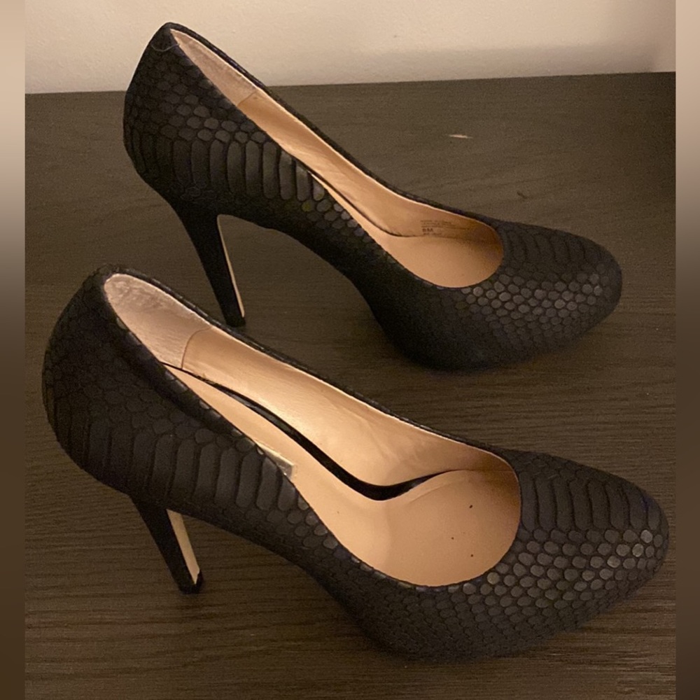 Inc. Black leather stilettos - NEW! Size 8